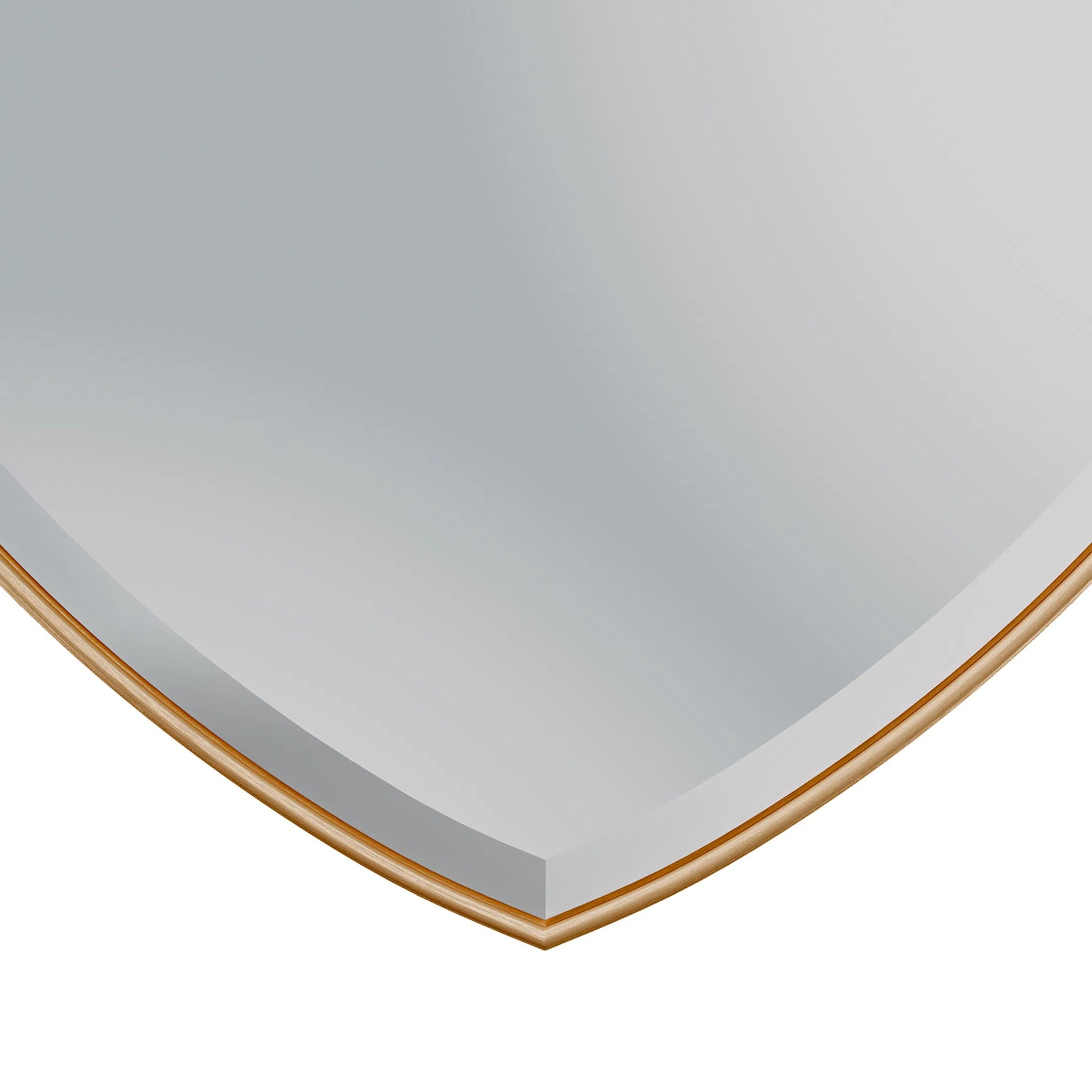 Gem Mirror by Regina Andrew in gold and antique gold leaf. Made from resin in a unique style.