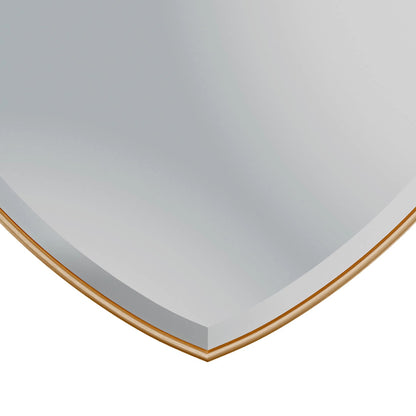 Gem Mirror by Regina Andrew in gold and antique gold leaf. Made from resin in a unique style.