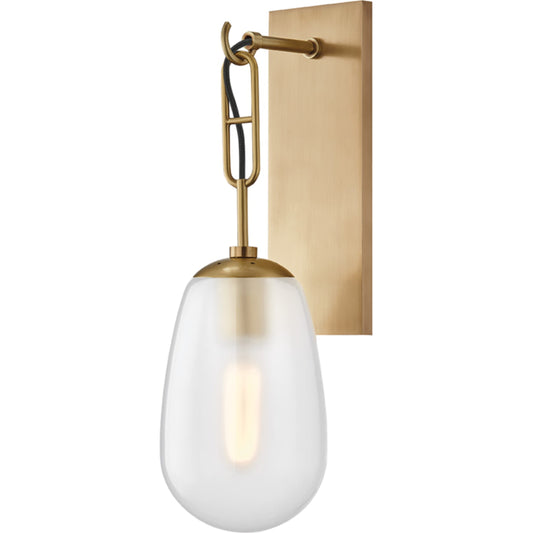 Bruckner Wall Sconce by Hudson Valley. Made from steel in a transitional style.