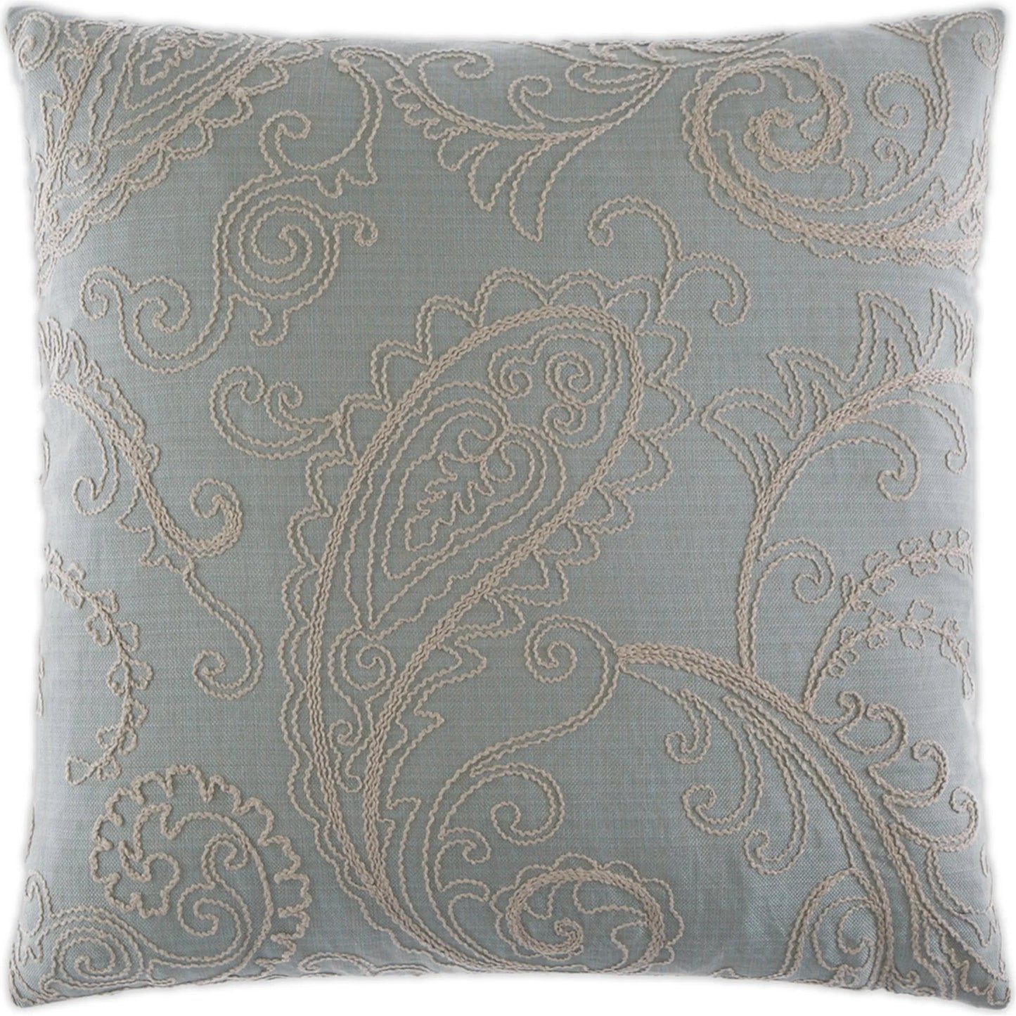 001 SI-2381729 | Primary Silo | Mattuck Pillow by DV Kap Home in mist. Made from unique in a traditional style.