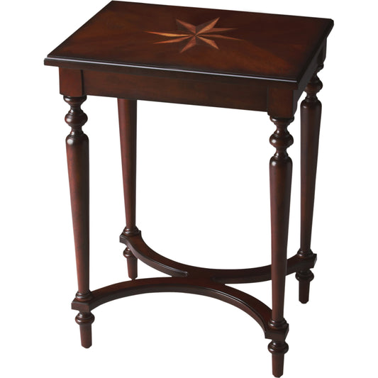 001 O-BUTLER-2116024 | Additional Silo | Tyler Accent Table by Butler Specialty Company in dark brown and plantation cherry. Made from rubberwood solids, mdf, cherry, maple, walnut veneers in a traditional style.
