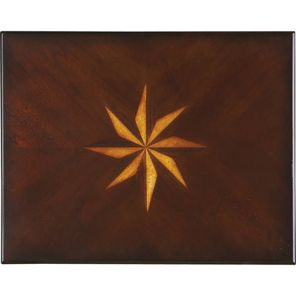 Tyler Accent Table by Butler Specialty Company in dark brown and plantation cherry. Made from rubberwood solids, mdf, cherry, maple, walnut veneers in a traditional style.