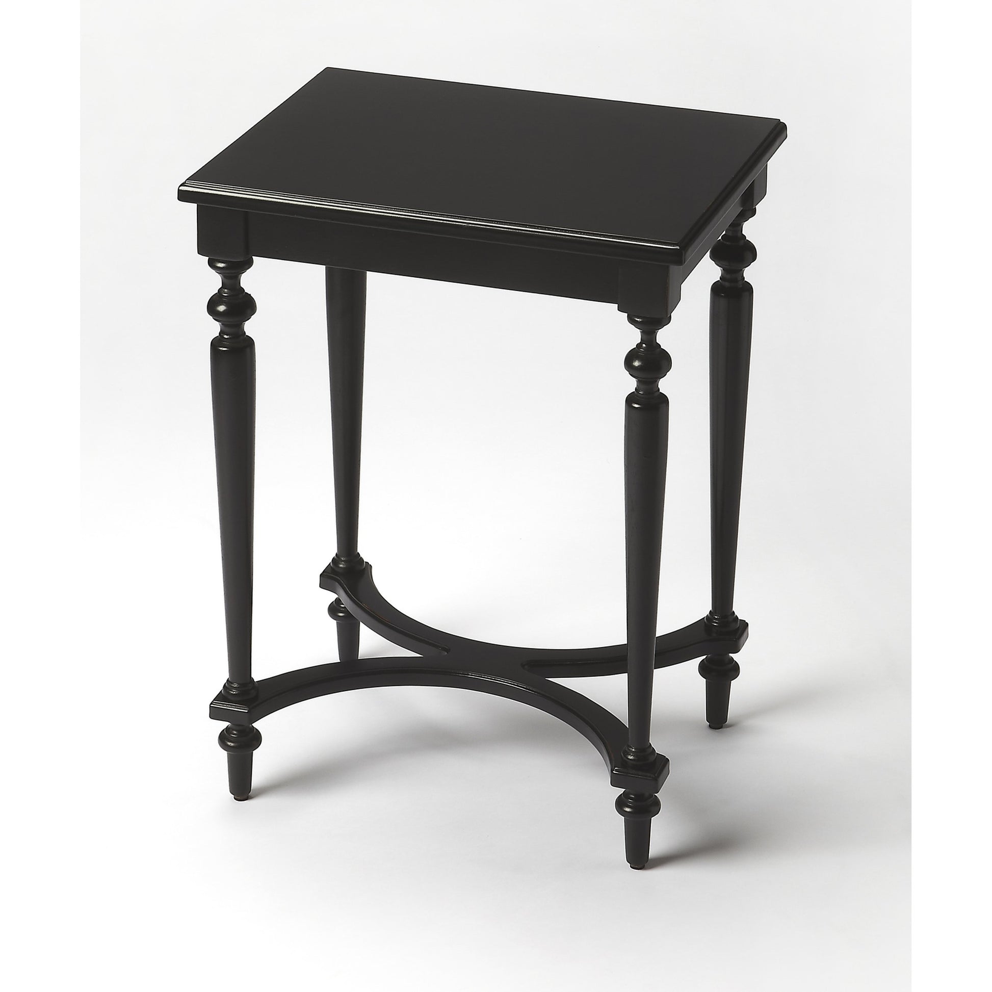 Tyler Accent Table by Butler Specialty Company in dark brown and plantation cherry. Made from rubberwood solids, mdf, cherry, maple, walnut veneers in a traditional style.