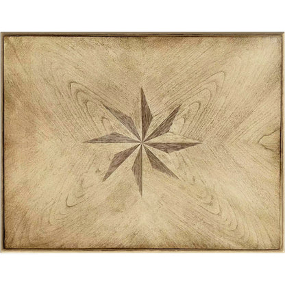 Tyler Starburst Inlay Accent Table by Butler Specialty Company in beige and antique beige. Made from rubberwood solids, mdf, cherry, maple and walnut veneers in a cottage & farmhouse style.