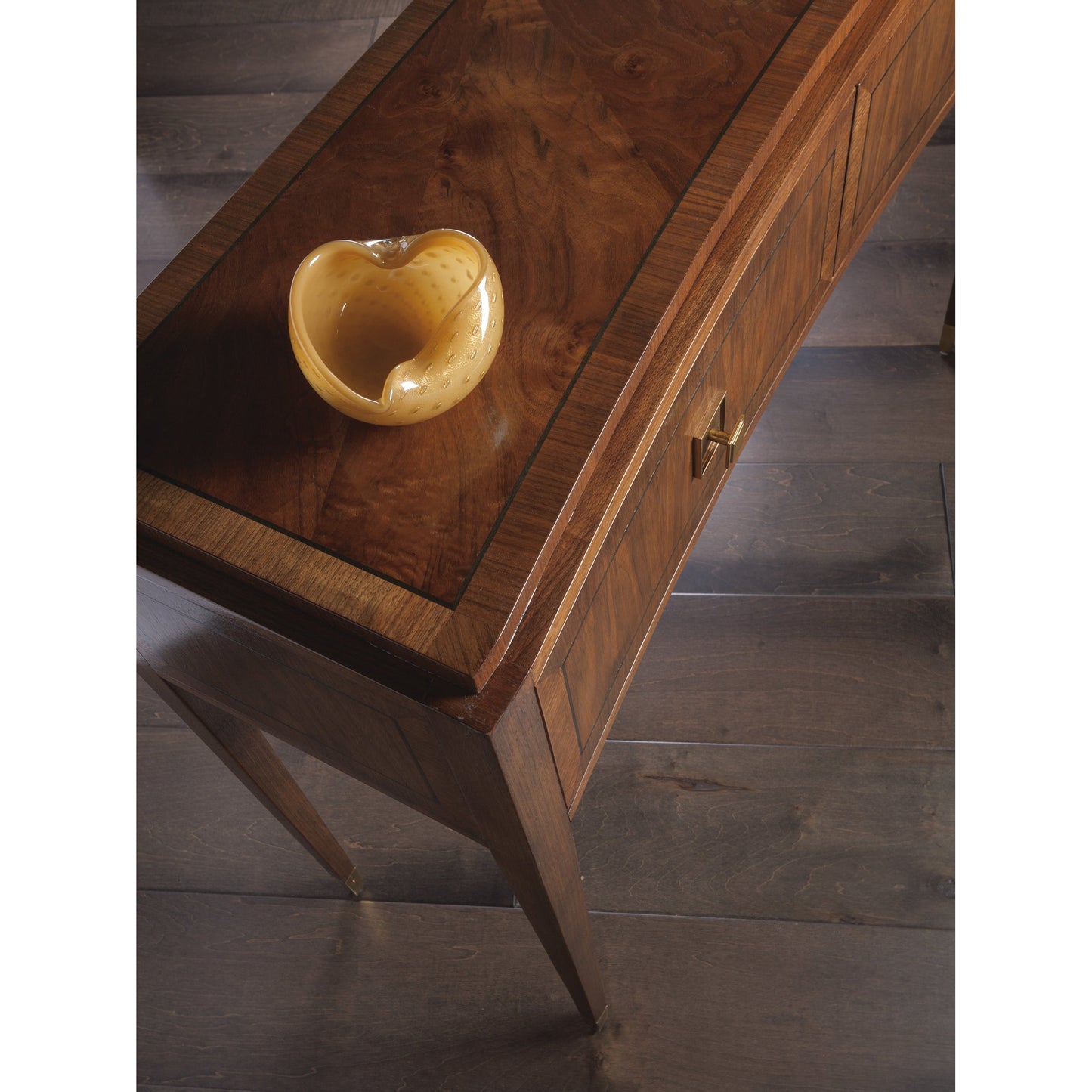 004 SR-834256 | Lifestyle | Chiavari Console by Artistica Home in bleached walnut. Made from unique in a transitional style.