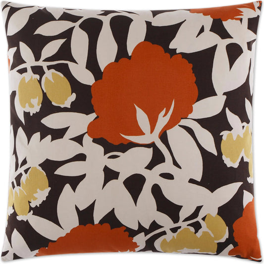 Mumsy Pillow by DV Kap Home in orange. Made from 100% cotton in a unique style.