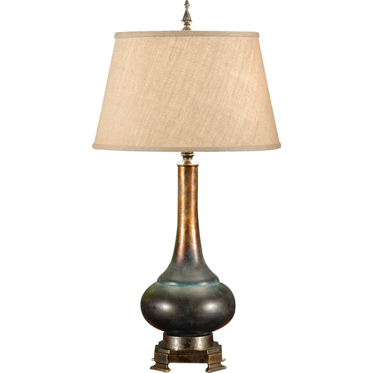 Genie Bottle Lamp by Wildwood in brown. Made from unique in a transitional style.