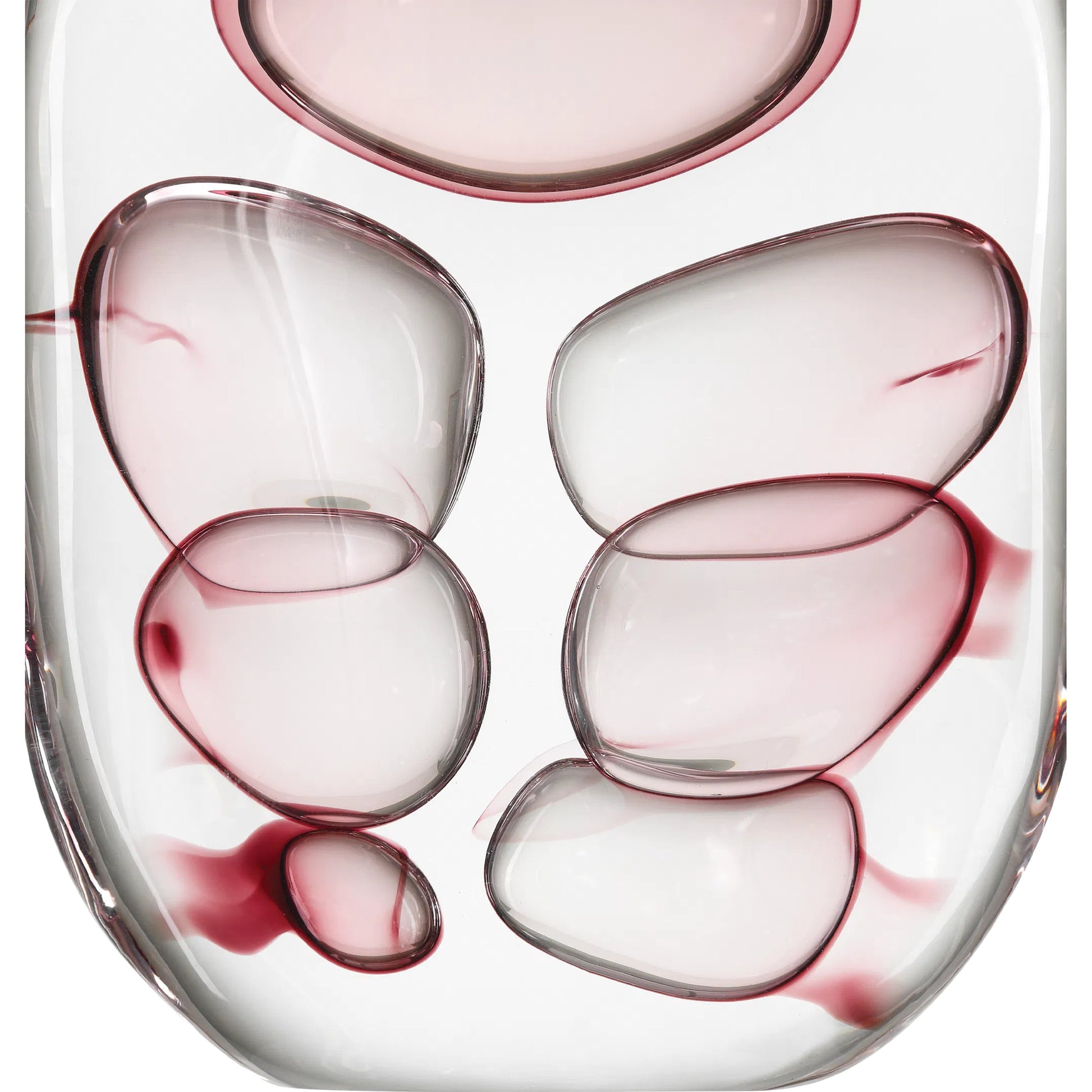 Vicolino Vase by Currey and Company in clear, purple. Made from glass in a eclectic & global style.