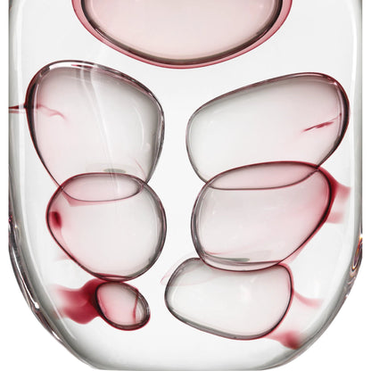 Vicolino Vase by Currey and Company in clear, purple. Made from glass in a eclectic & global style.