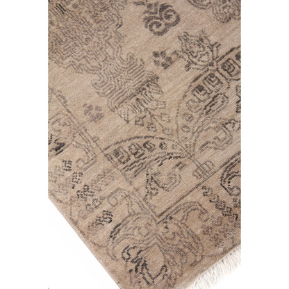 Lisbon Rug by Exquisite Rugs in ivory. Made from bamboo silk in a unique style.
