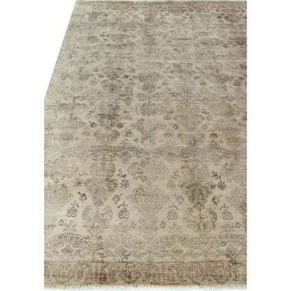 Lisbon Rug by Exquisite Rugs in ivory. Made from bamboo silk in a unique style.