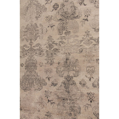 Lisbon Rug by Exquisite Rugs in ivory. Made from bamboo silk in a unique style.