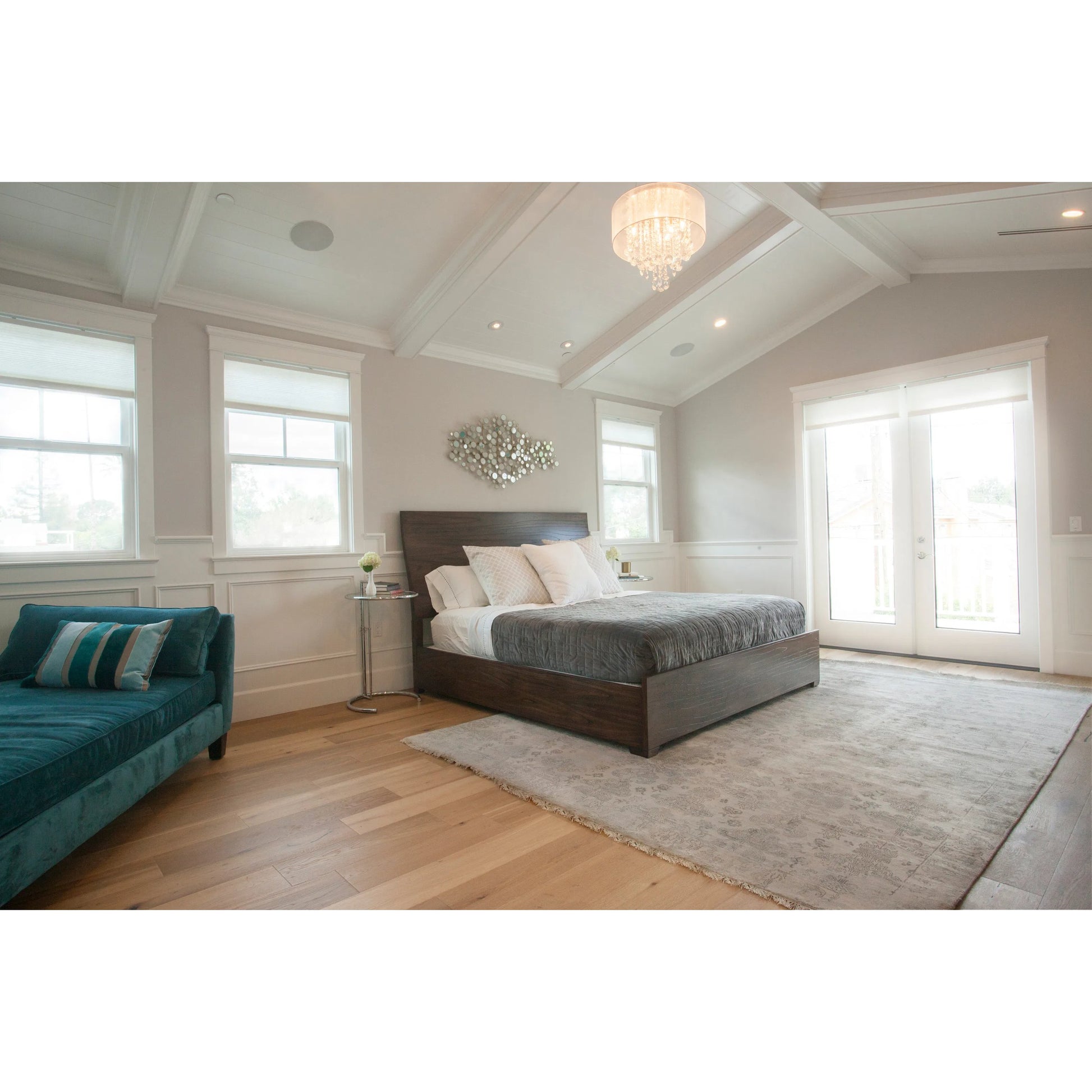 Lisbon Rug by Exquisite Rugs in ivory. Made from bamboo silk in a unique style.