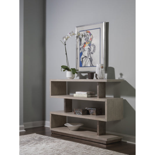 Soiree Low Bookcase by Artistica Home in light gray. Made from unique in a modern style.
