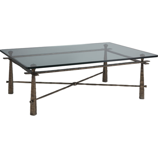 Cortona Cocktail Table by Artistica Home in bronze. Made from unique in a modern style.