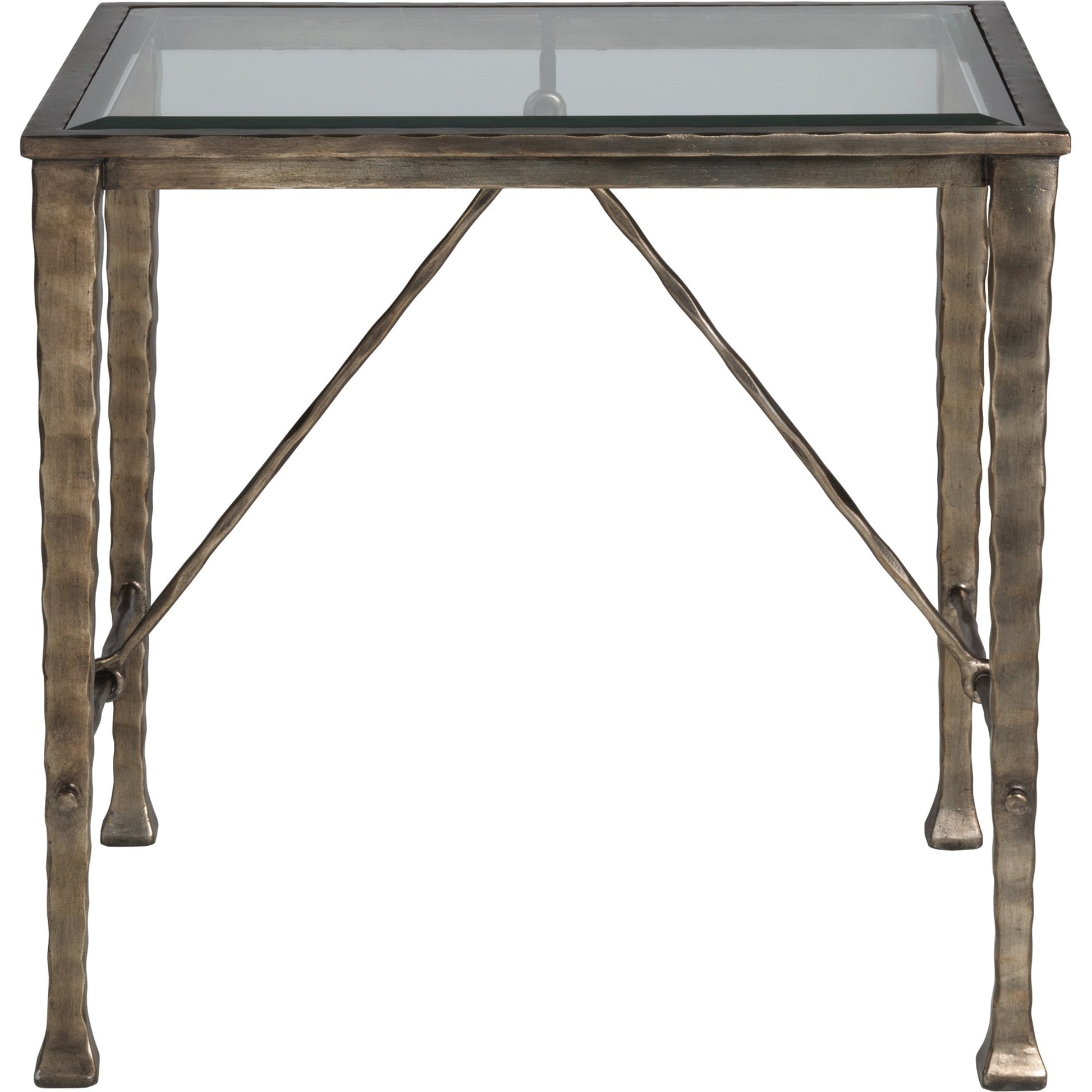 Cortona End Table by Artistica Home in bronze. Made from unique in a modern style.
