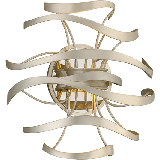 Calligraphy Wall Sconce by Corbett. Made from hand crafted iron in a modern style.