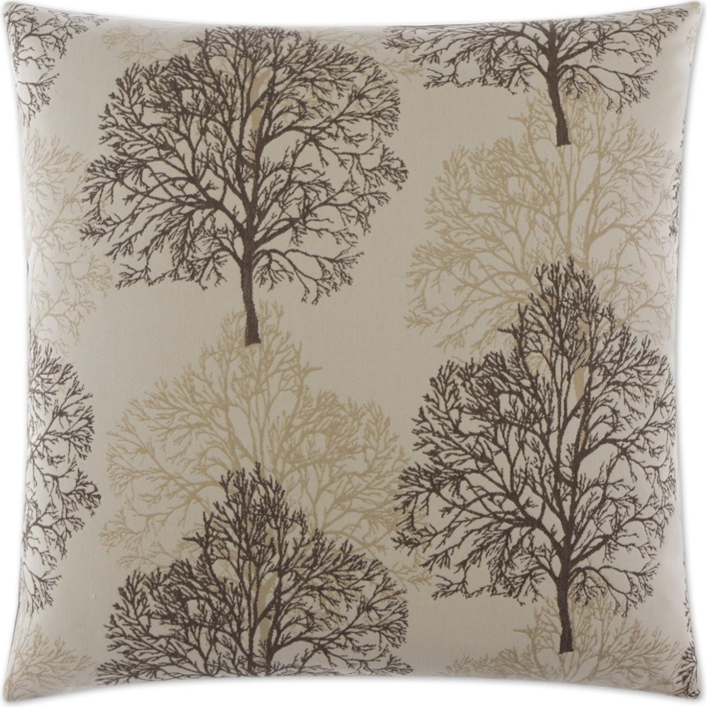 001 SI-2381859 | Primary Silo | Nile Pillow by DV Kap Home in brown. Made from 69% polyester, 31% cotton in a cottage & farmhouse style.