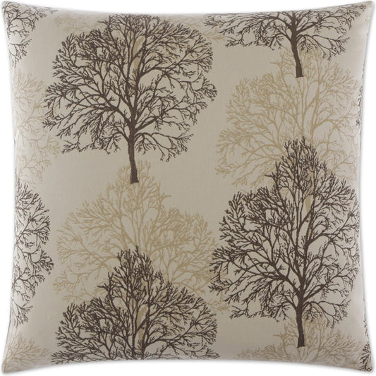 Nile Pillow by DV Kap Home in brown. Made from 69% polyester, 31% cotton in a unique style.