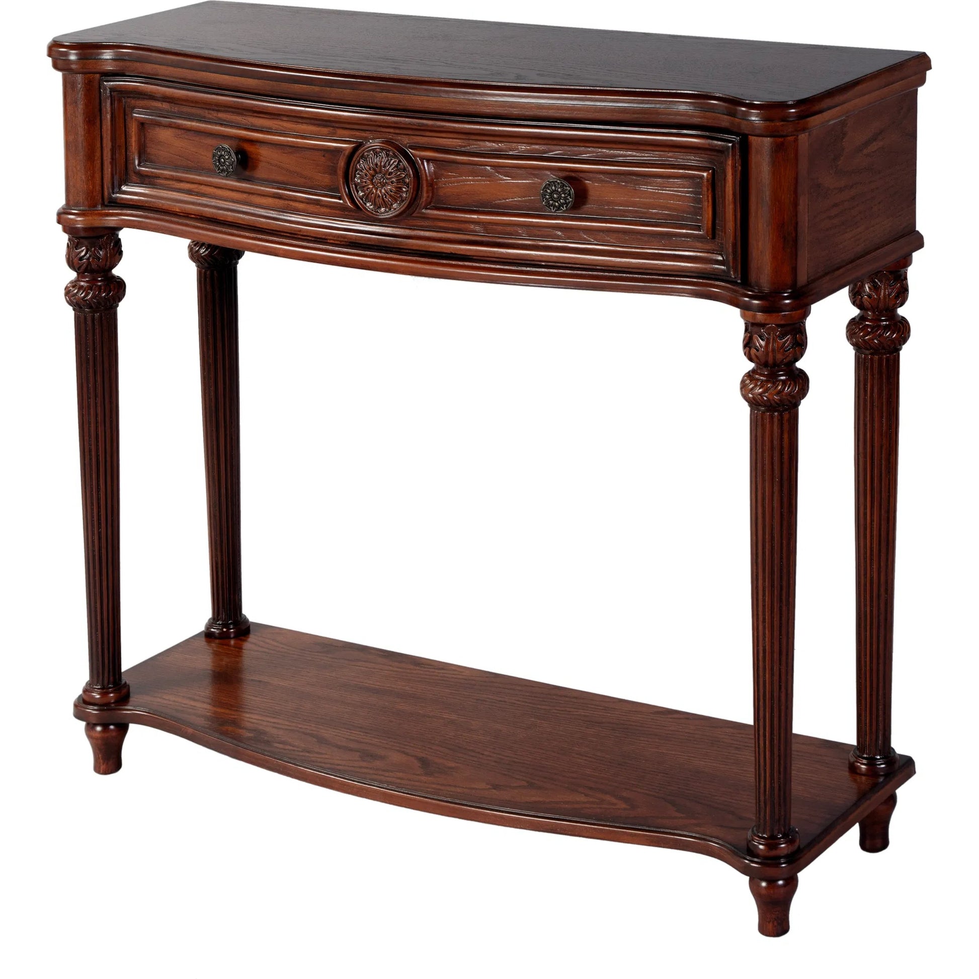 Peyton Console Table by Butler Specialty Company. Made from poplar wood solids, wood products, cherry veneers in a traditional style.