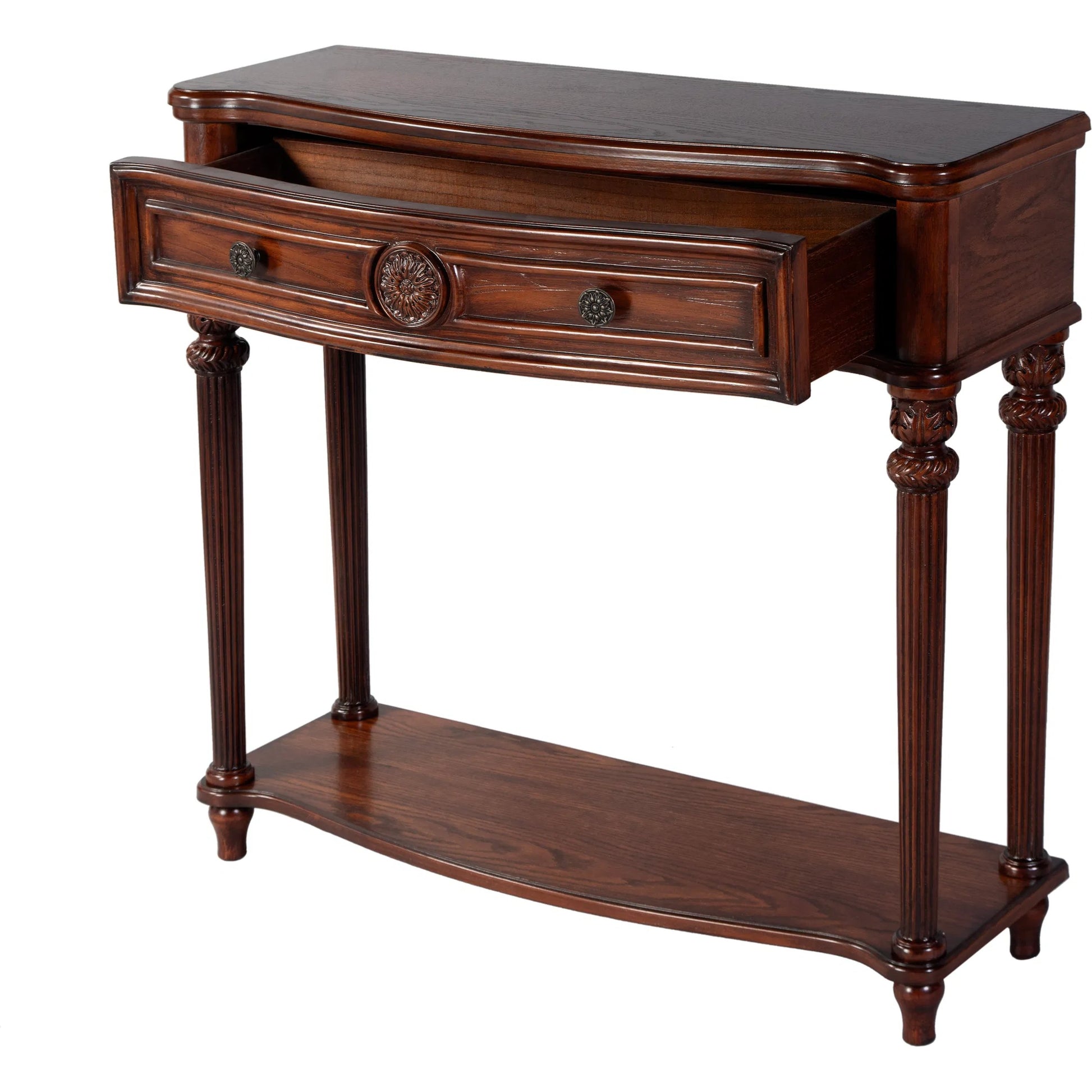 Peyton Console Table by Butler Specialty Company. Made from poplar wood solids, wood products, cherry veneers in a traditional style.