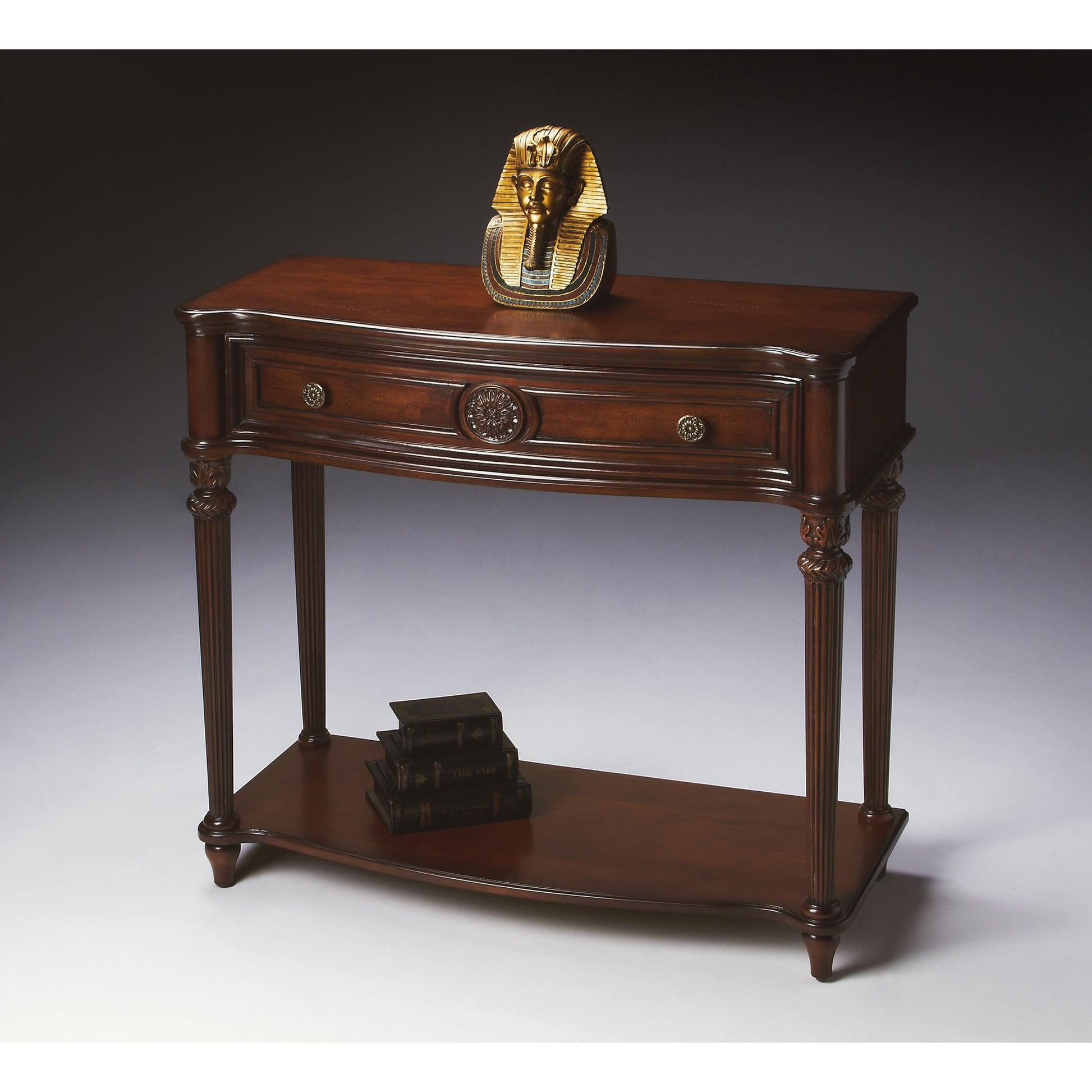 Peyton Console Table by Butler Specialty Company. Made from poplar wood solids, wood products, cherry veneers in a traditional style.