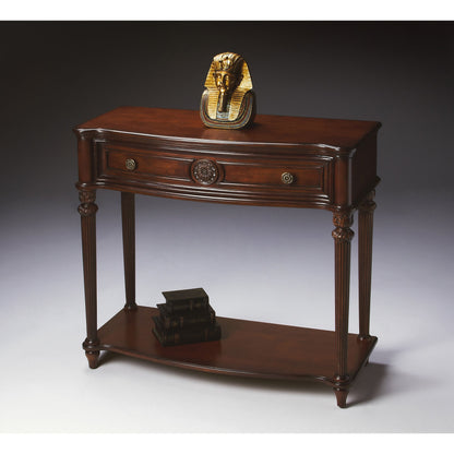 Peyton Console Table by Butler Specialty Company. Made from poplar wood solids, wood products, cherry veneers in a traditional style.