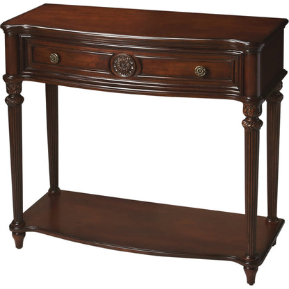 Peyton Console Table by Butler Specialty Company. Made from poplar wood solids, wood products, cherry veneers in a traditional style.