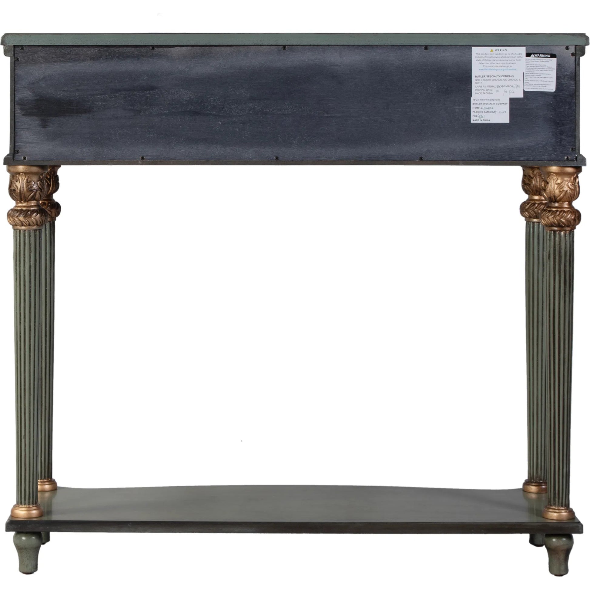 Alexander Console Table by Butler Specialty Company. Made from poplar wood, cherry veneer, fiberboard in a traditional style.