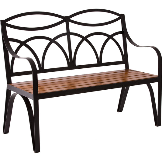Brighton Love Seat by Emissary USA in black. Made from unique in a transitional style.