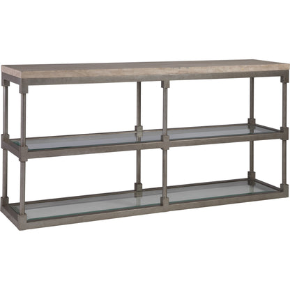 Topa Console by Artistica Home in antiqued silver leaf. Made from unique in a modern style.
