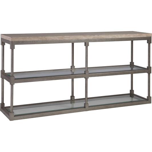 Topa Console by Artistica Home in antiqued silver leaf. Made from unique in a modern style.
