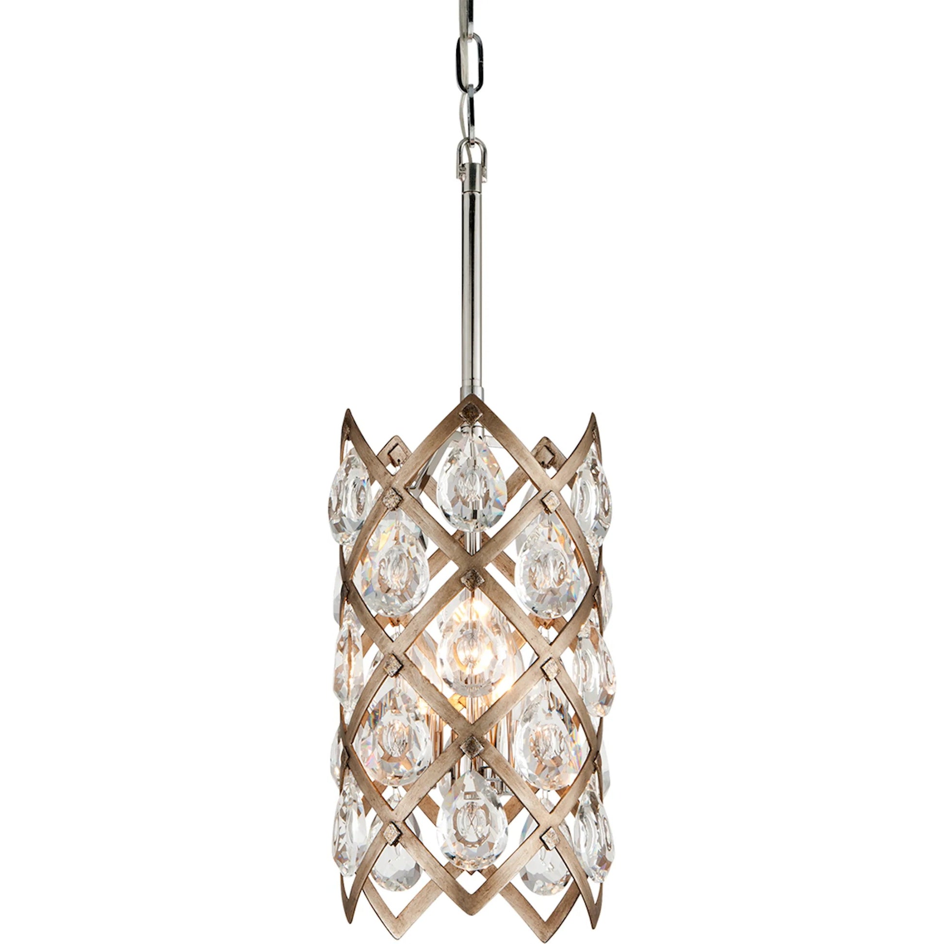 Tiara Pendant by Corbett in vienna bronze. Made from hand crafted iron in a unique style.