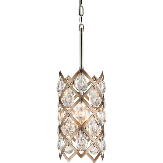 Tiara Pendant by Corbett in vienna bronze. Made from hand crafted iron in a unique style.