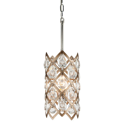 Tiara Pendant by Corbett in vienna bronze. Made from hand crafted iron in a unique style.