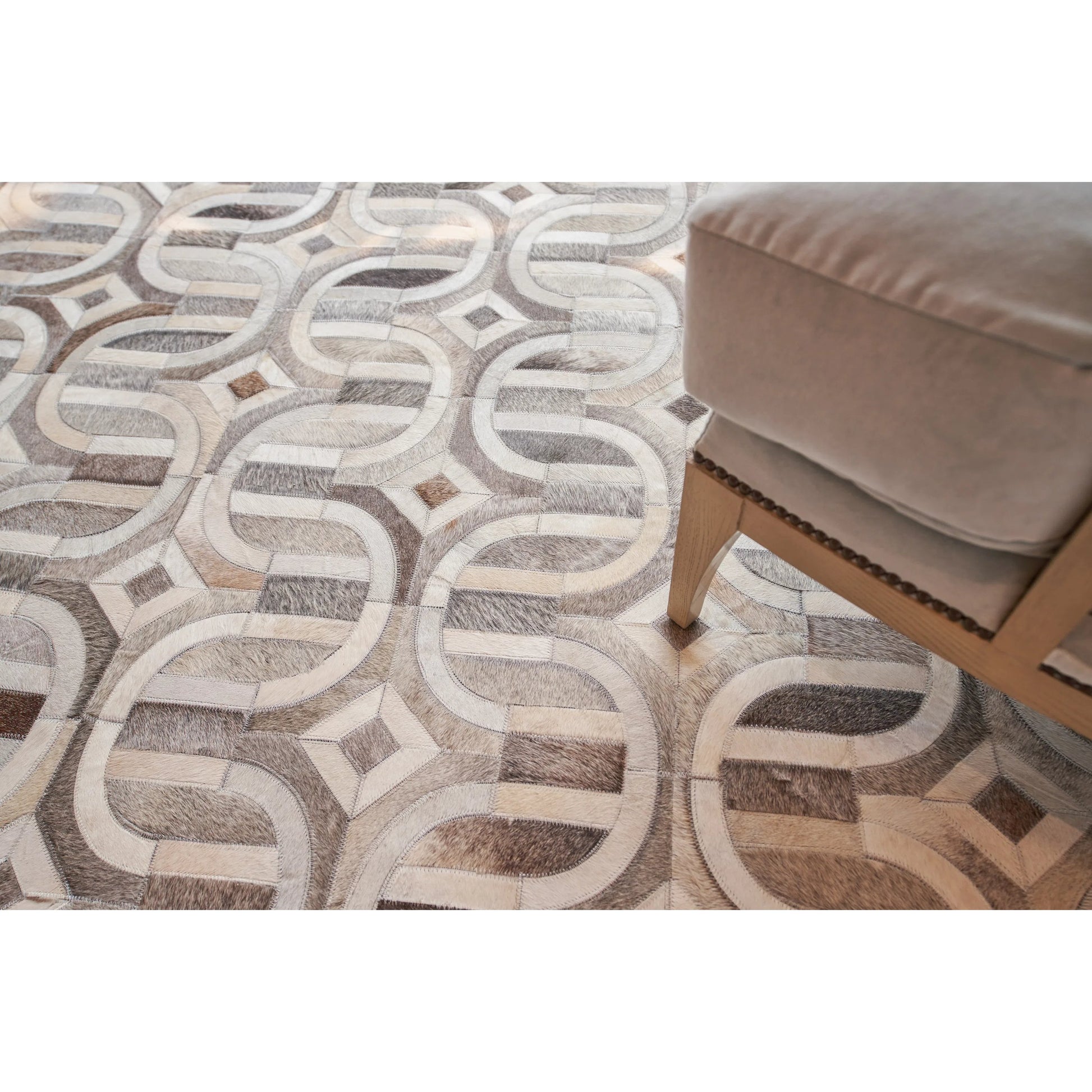 Natural Hide Rug by Exquisite Rugs. Made from leather hide in a unique style.