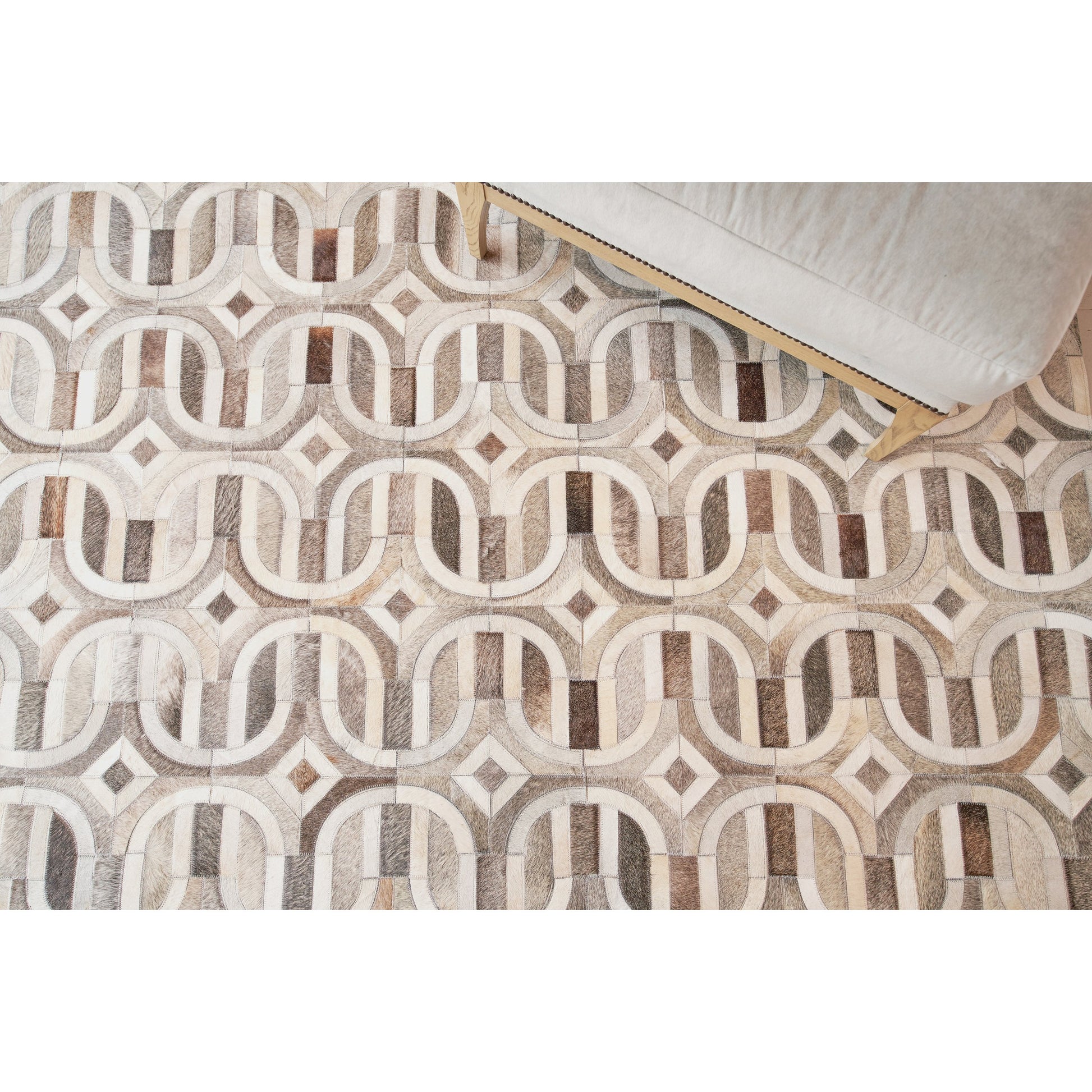 Natural Hide Rug by Exquisite Rugs. Made from leather hide in a unique style.
