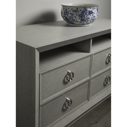 Zeitgeist Linen Media Console by Artistica Home. Made from unique in a modern style.