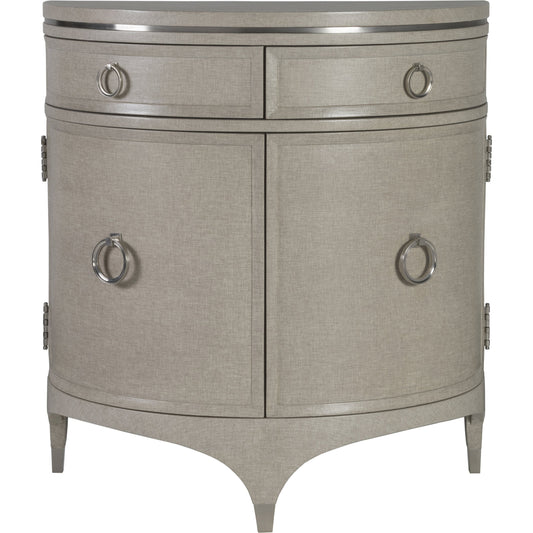 Zeitgeist Linen Demilune Chest by Artistica Home in gray. Made from unique in a traditional style.