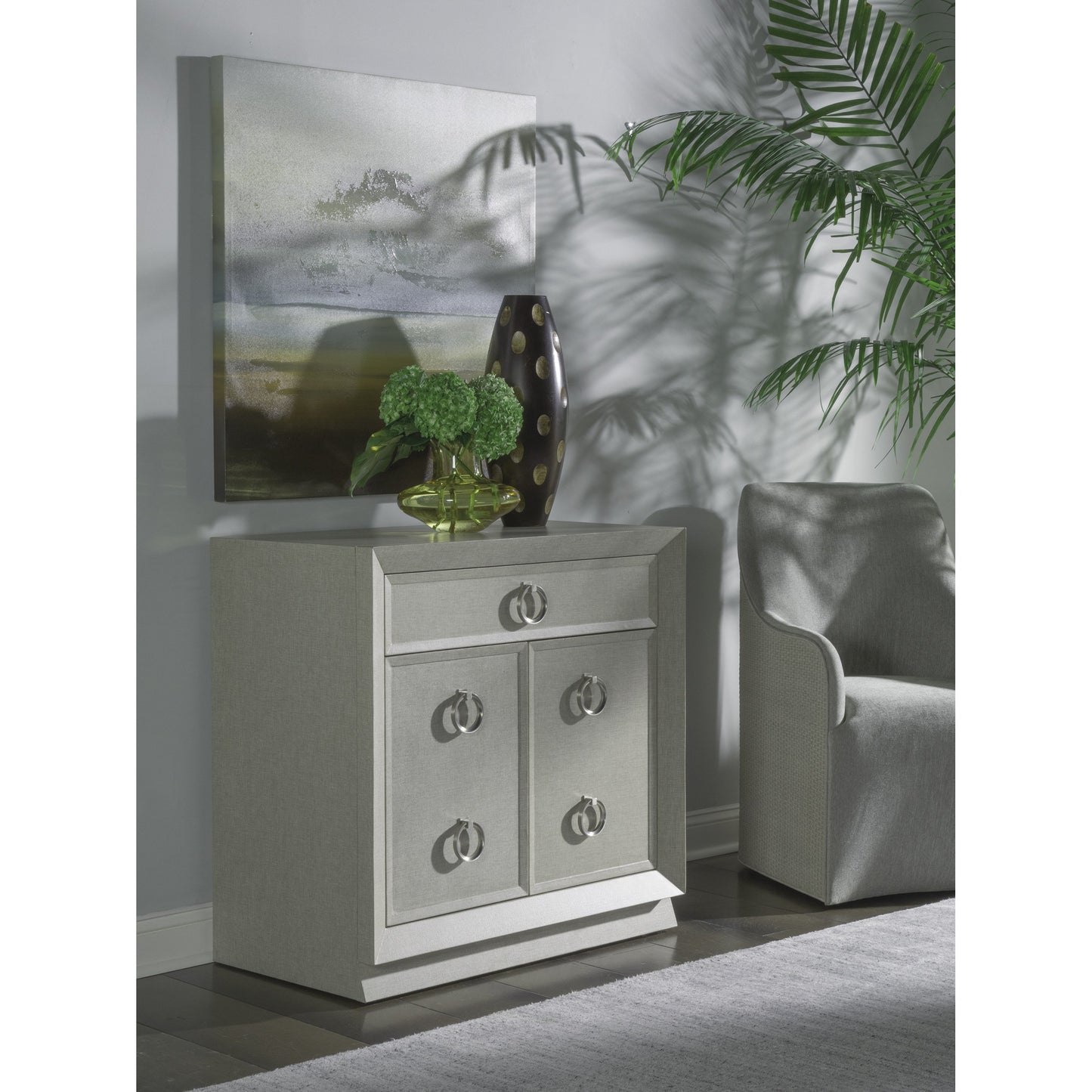 008 SR-834739 | Lifestyle | Zeitgeist Linen Hall Door Chest by Artistica Home. Made from unique in a modern style.