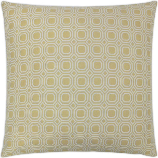 Blair Pillow by DV Kap Home in yellow. Made from 36% rayon, 33% polyester, 31% polypropylene in a unique style.