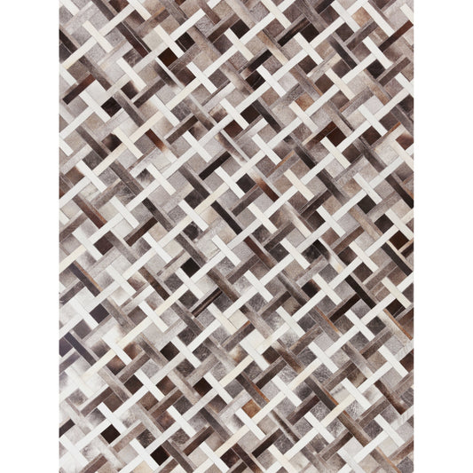 Natural Hide Rug - Ivory, Gray by Exquisite Rugs in ivory/gray. Made from ivory in a unique style.