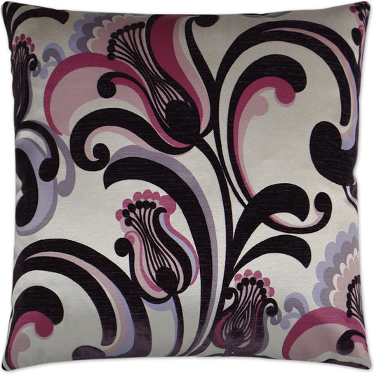 Romanza Pillow by DV Kap Home in aubergine. Made from unique in a unique style.