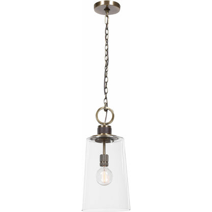 Rosston Mini Pendant by Uttermost. Made from steel, glass in a modern style.