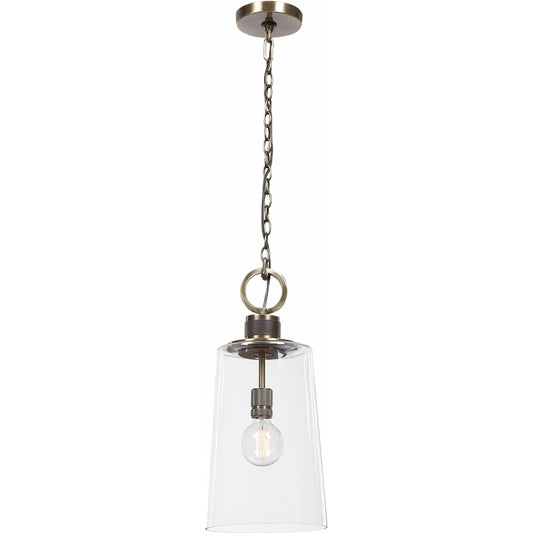 Rosston Mini Pendant by Uttermost. Made from steel, glass in a modern style.