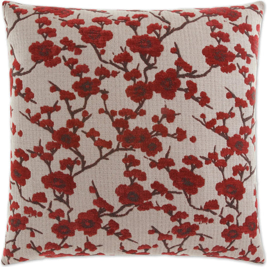 Kyoto Pillow by DV Kap Home in red. Made from unique in a unique style.