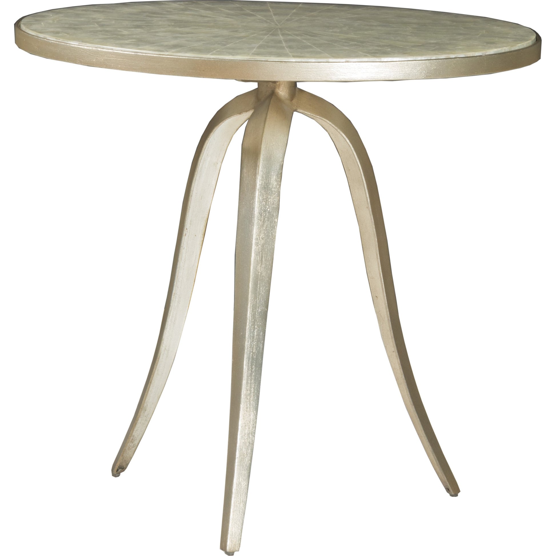 Capiz Round End Table by Artistica Home. Made from unique in a transitional style.