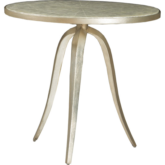 Capiz Round End Table by Artistica Home. Made from unique in a transitional style.
