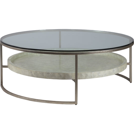 001 SR-834296 | Additional Silo | Cumulus Capiz Cocktail Table by Artistica Home in champagne. Made from unique in a modern style.