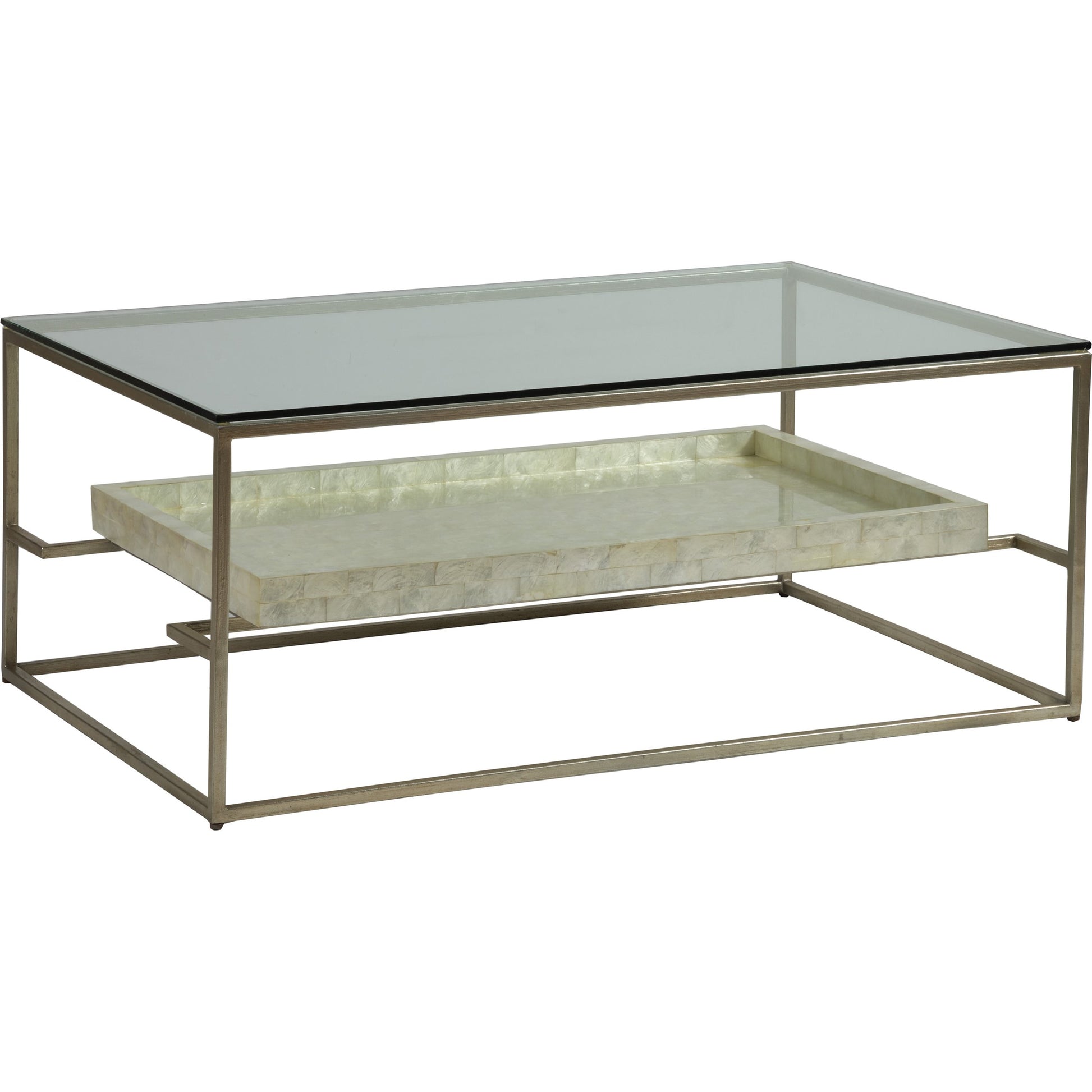 Cumulus Capiz Cocktail Table by Artistica Home in champagne. Made from unique in a modern style.